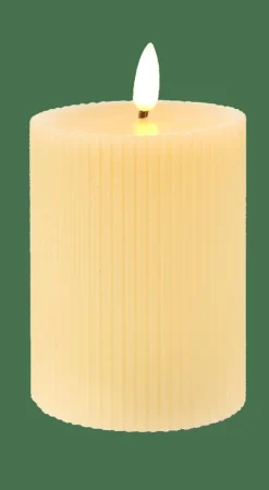 LED Vela Com LED Castanho