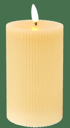 LED Vela Com LED Castanho