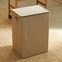 LINOLUX Cesto De Arrumação Cinzento Escuro