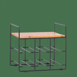 LIZE Estante Para Vinho Preto