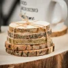 MADERA Bases Para Copo Conjunto De 6 Natural