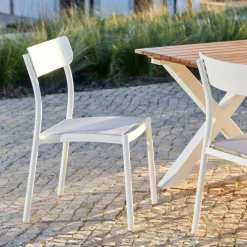 MAVAS Cadeira Empilhável Branco