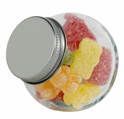 MINI Frasco Com Tampa De Pressão 12,5 CL Transparente