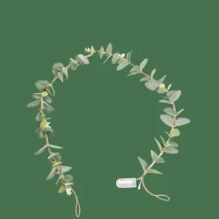 MIRTE Grinalda Iluminada Folha Eucalipto