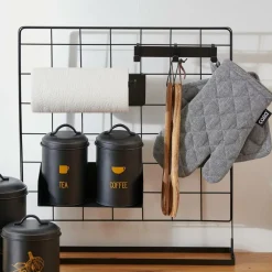 MODULAR Cabide Com 3 Ganchos Preto