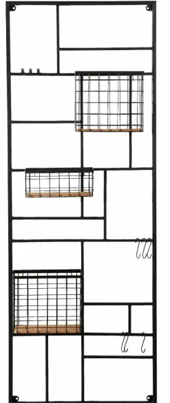 MODULAR Conjunto De 7 Ganchos Preto