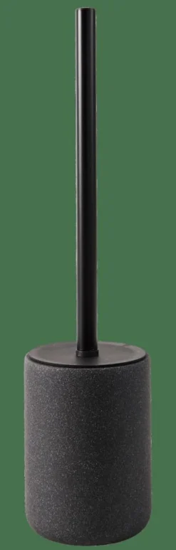 MOON Escova Sanita Em Suporte Preto, Cinzento Escuro