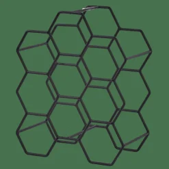 NAU Estante Para Vinho Para 9 Garrafas Preto