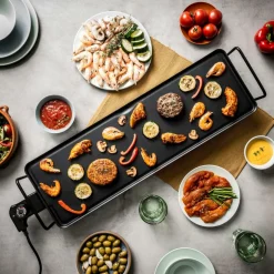 NEW PLANCHA Placa De Grelhar XXL Preto