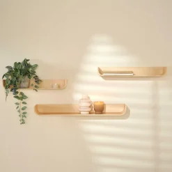 NOMA Estante P/pendurar Conjunto De 3 Natural