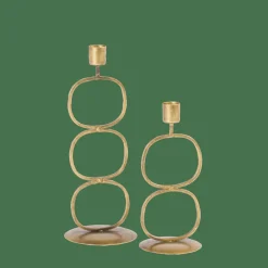 OVAL Castiçal Dourado