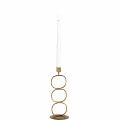 OVAL Porta-velas Para Lamparinas Bronze