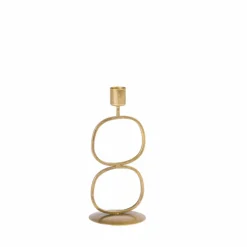 OVAL Porta-velas Para Lamparinas Bronze