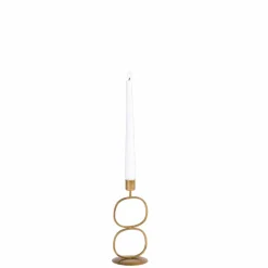 OVAL Porta-velas Para Lamparinas Bronze