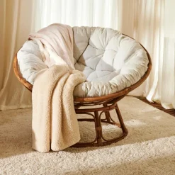 PAPASAN Cadeira Lounge Natural, Cru