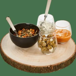 PAULO Prato De Madeira Castanho