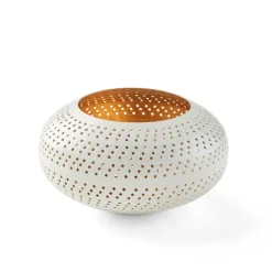 PERFORATO Porta-velas Para Lamparinas Castanho