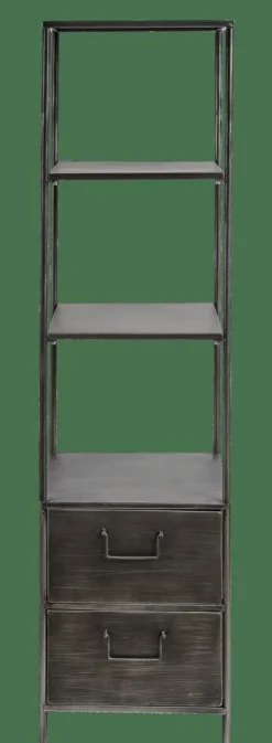 PHARMA Estante De Parede Com 2 Gavetas Preto