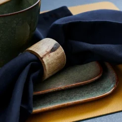 PURE LUXURY Argola Para Guardanapo Castanho