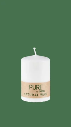 PURE Vela Cilíndrica Branco