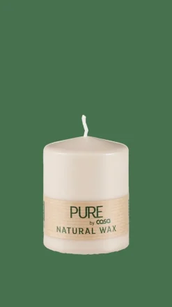 PURE Vela Cilíndrica Castanho Claro