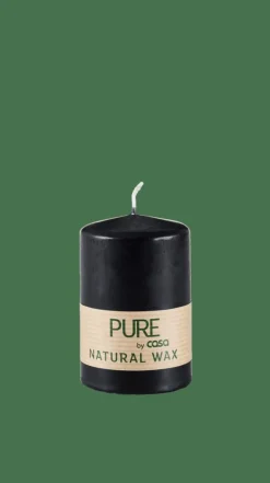 PURE Vela Cilíndrica Preto