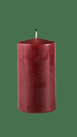 PURE Vela Cilíndrica Vermelho Escuro