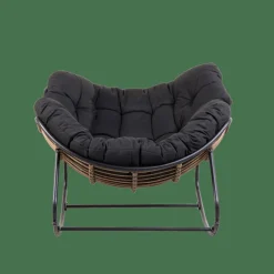 ROCKO Cadeira De Baloiço Preto