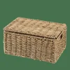 SEAGRASS Cesto De Arrumação M Com Tampa Natural