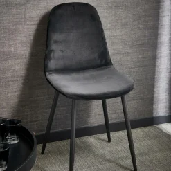 SILKE Cadeira De Sala De Jantar Preto