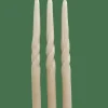SPIRAL Conjunto De 3 Velas Taupe