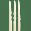SPIRAL Conjunto De 3 Velas Creme