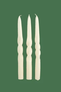 SPIRAL Conjunto De 3 Velas Creme