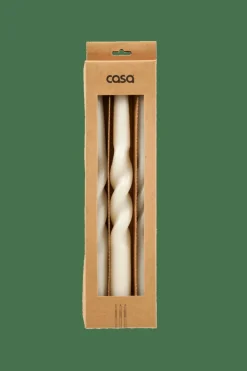SPIRAL Conjunto De 3 Velas Creme
