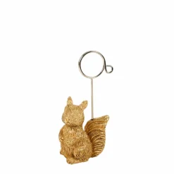SQUIRREL Deco Em Pé Dourado