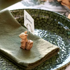 SQUIRREL Deco Em Pé Dourado