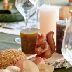 SQUIRREL Deco Em Pé Dourado