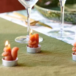 SQUIRREL Velas Para Lamparina Conjunto De 6 Castanho