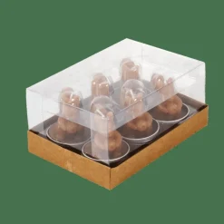 SQUIRREL Velas Para Lamparina Conjunto De 6 Castanho