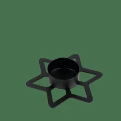 STAR Porta-velas Para Lamparinas Preto