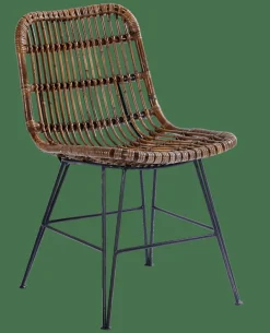 SUMATRA Cadeira Sala De Jantar Preto, Castanho