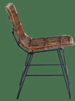 SUMATRA Cadeira Sala De Jantar Preto, Castanho