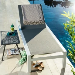 SYDNEY Espreguiçadeira Branco