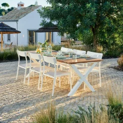 TEAK LUXE Espreguiçadeira Natural