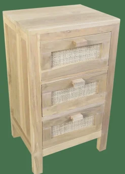 TECK Cómoda De 3 Gavetas Natural