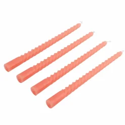 TWIST Velas Viradas Conjunto De 4 Rosa