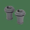 VACUVIN Rolhas Para Vinho Conjunto De 2 Cinzento