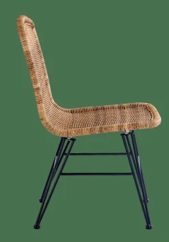 VIENNA Cadeira Sala De Jantar Preto, Natural