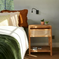 WEBSTER Mesa De Cabeceira Natural