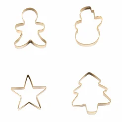 X-MAS Conjunto De Cozer Espátula Com 3 Formas Dourado, Multicolor